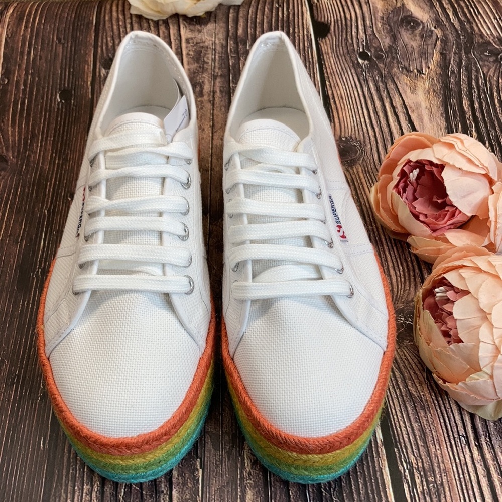 SUPERGA Cotcoloropew Espadrille Sneaker 7M - Picture 2 of 8